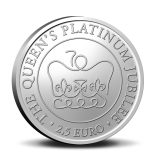 Queen Elizabeth II Platinum Jubilee in Coincard 2.5 Euro 2022 - Front