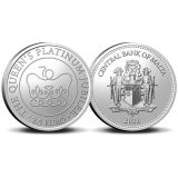 Queen Elizabeth II Platinum Jubilee in Coincard 2.5 Euro 2022 - Coin - Side by side