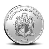 Queen Elizabeth II Platinum Jubilee in Coincard 2.5 Euro 2022 - Rear