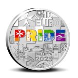 EuroPride Malta Silver Proof 10 Euro 2023 - Front