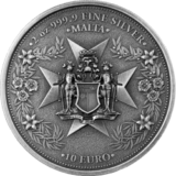 2024 Malta Golden Eagle 10 Euro 2 oz Silver BU HR – Limited Edition