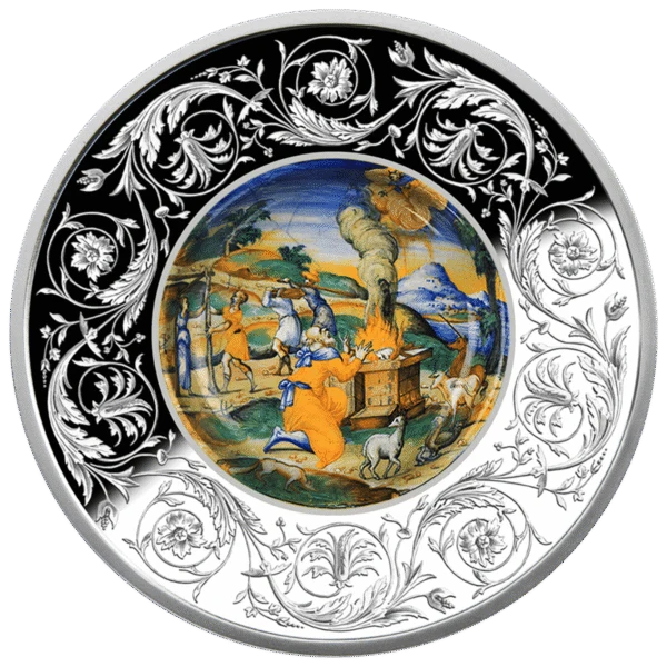 Maiolica 'Sacrifice of Noah'